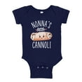 thumbnail image 1 of Nonna's Little Cannoli Baby Bodysuit One Piece 6 mo Navy Blue, 1 of 3
