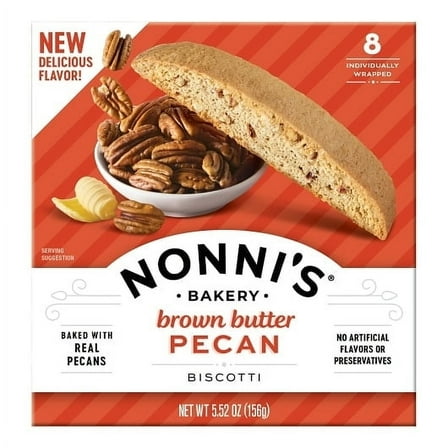 Nonni's Brown Butter Pecan Biscotti 8 Each