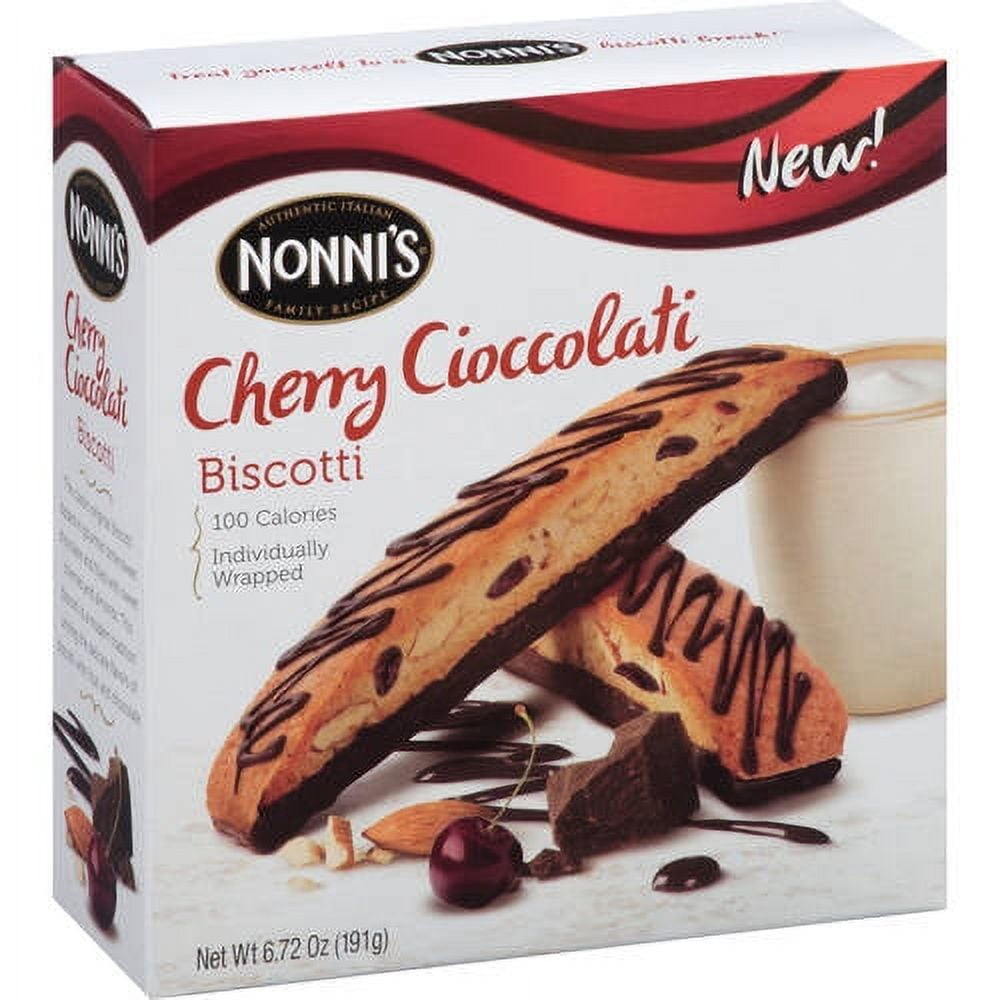 Nonni's Cherry Cioccolati Biscotti, 6.72 Oz.