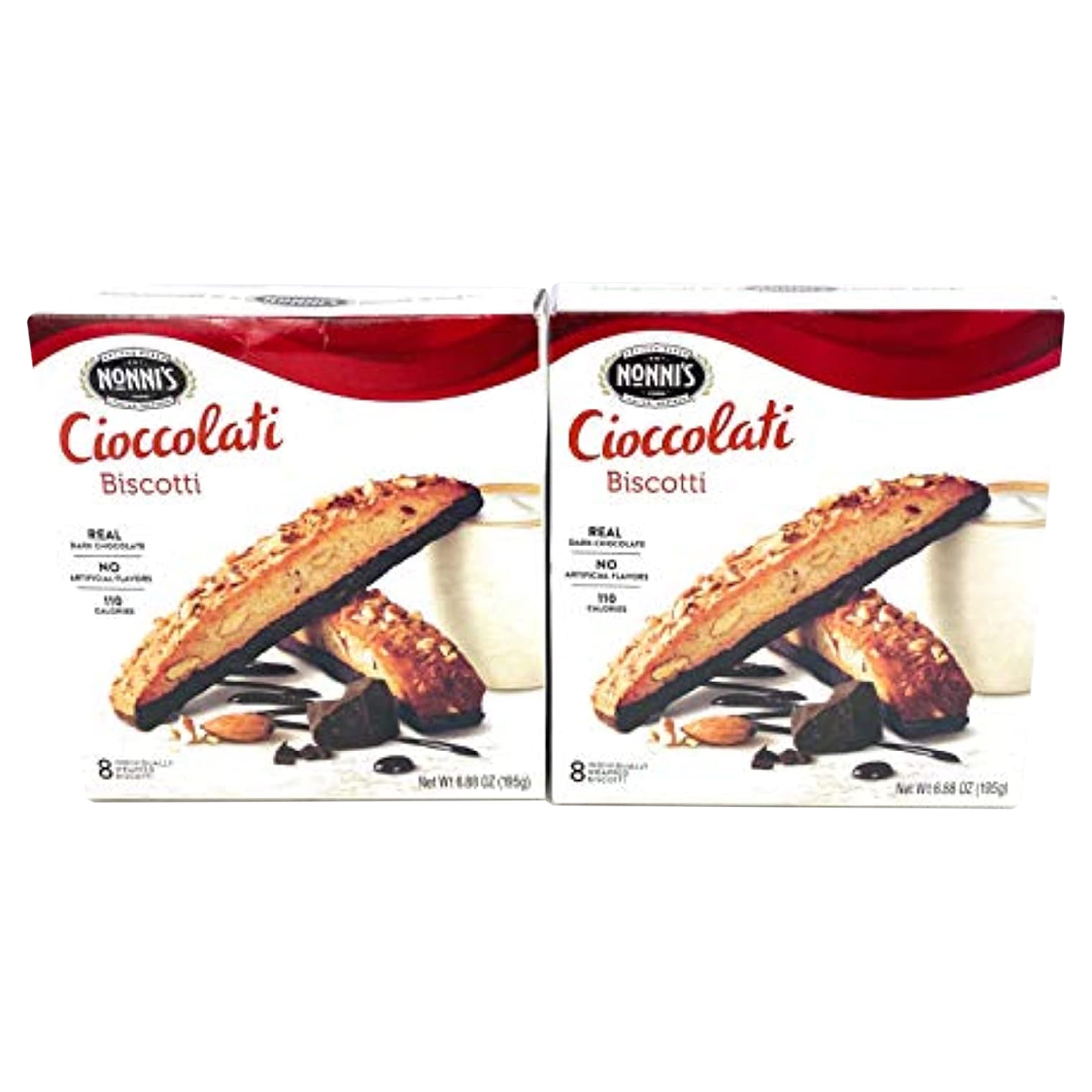 Nonni's Ciccolati Biscotti 6.88oz (195g), 2 Pack