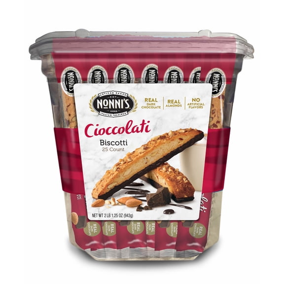 Nonni's Cioccolati Biscotti, 25 ct.
