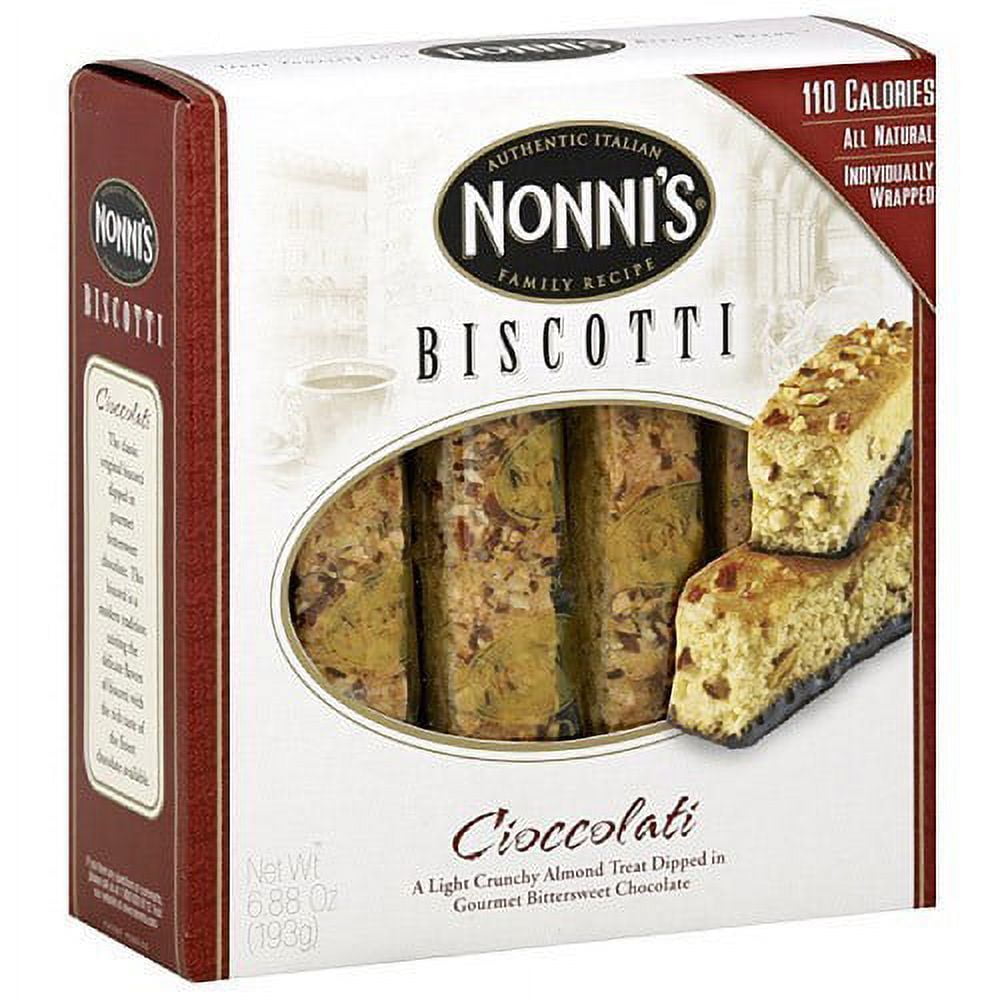 Nonni's Cioccolati Biscotti, 6.88 oz (Pack of 12)