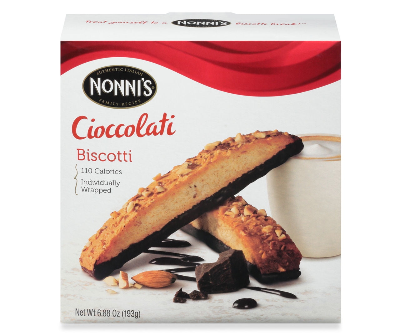 Nonni's Cioccolati Biscotti, 8Pack