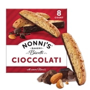 Nonni's Bakery, Cioccolati Almond Biscotti, Individually Wrapped, 6.88 oz, 8 Count