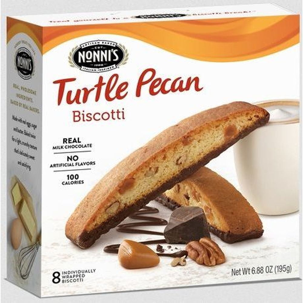 Nonni's Food Company Nonni's Turtle Pecan Biscotti, 6.88 oz - Case of 6