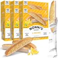 Nonni's Limone Biscotti Italian Cookies 6 Boxes Lemon Cookies Biscotti Individually Wrapped