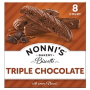 Nonni's Bakery, Triple Chocolate Biscotti, Individually Wrapped, 6.88 oz, 8 Count