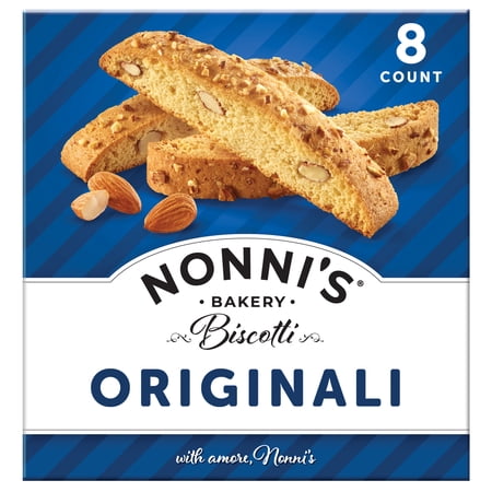 Nonni's Bakery, Originali Almond Biscotti, Individually Wrapped, 5.52 oz, 8 Count