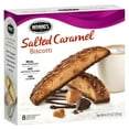 thumbnail image 1 of Nonni's Salted Caramel Biscotti, Milk Chocolate & Caramel Cookie, 6.72 oz., 8 Count, Ready to Eat Pack of 4), 1 of 2