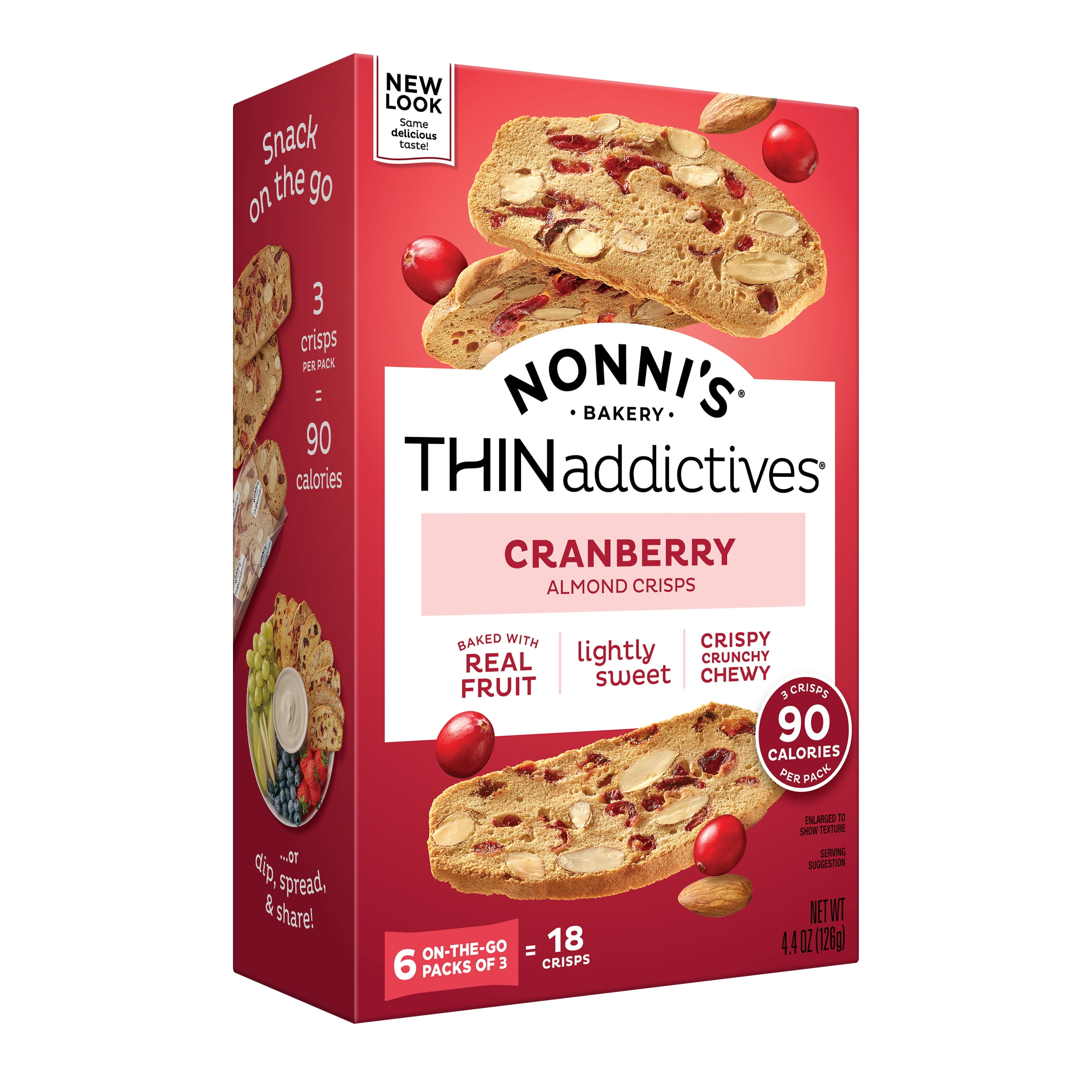 Nonni's THINaddictives Cranberry Almond Thin Cookies, 18 Count 6