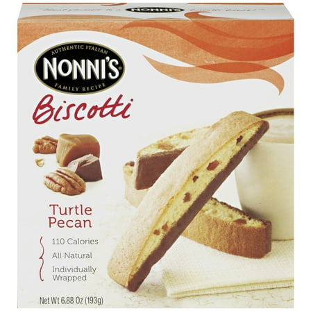 Nonni's Turtle Pecan Biscotti, 8 count, 6.88 oz