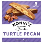 Nonni's Turtle Pecan Biscotti, Individually Wrapped, 6.88 oz, 8 Count