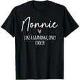 thumbnail image 1 of Nonnie Like A Grandma Only Cooler Heart Mother's Day Nonnie T-Shirt, 1 of 3