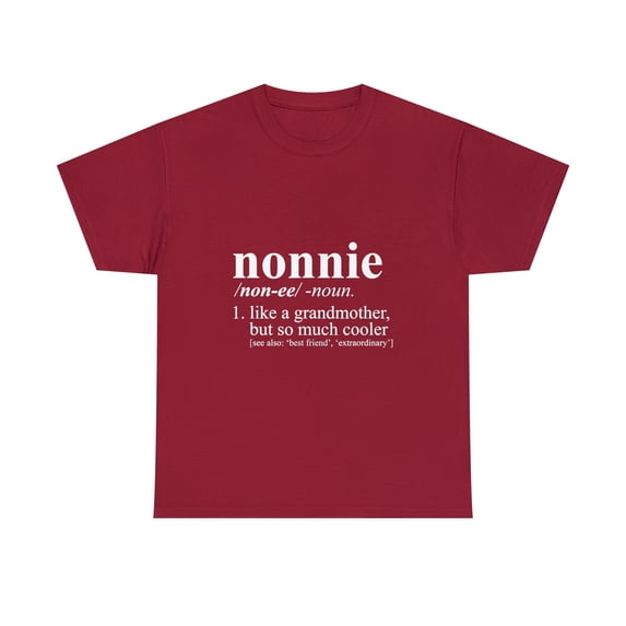 Nonnie Like A Grandmother But Cooler Dictionary T-shirt