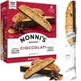 thumbnail image 1 of Nonnis Cioccolati Biscotti Italian Cookies - Italian Biscotti Cookies - Biscotti Individually Wrapped - Made W/ Premium California Almonds & Dark Chocolate - Kosher - 6.88 Oz, 8 Biscotti - Pack of 2, 1 of 5