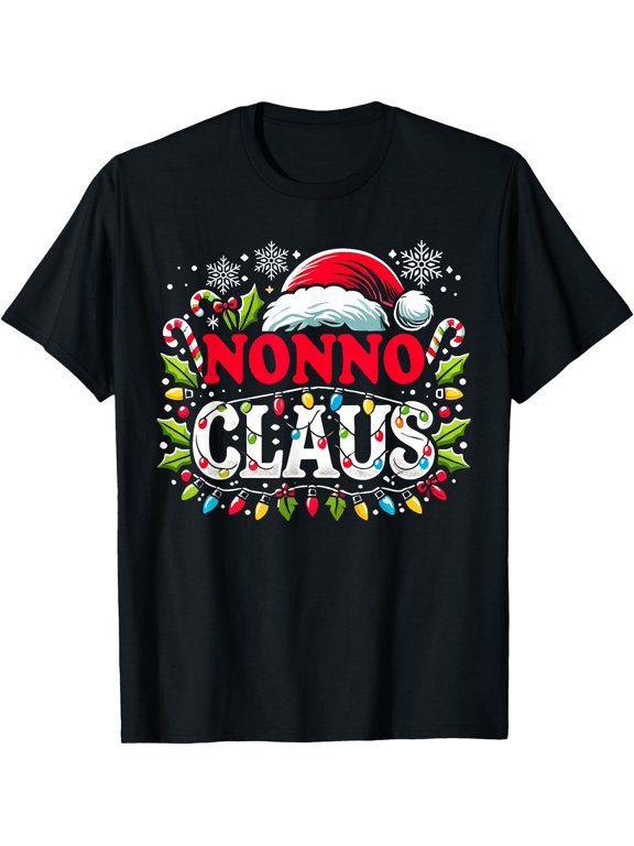 Nonno Claus Funny Christmas Santa Hat, Italian Grandpa Xmax T-Shirt