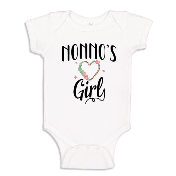 Nonno's Girl Baby Bodysuit One Piece 18 mo White