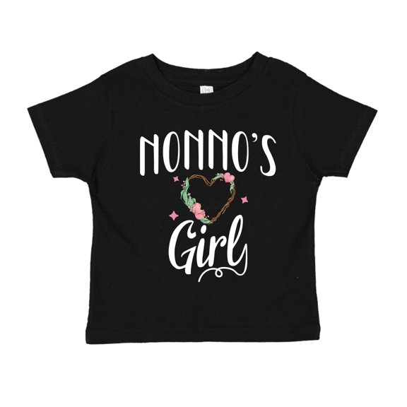 Nonno's Girl Toddler T-Shirt 3T Black