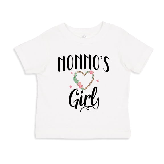 Nonno's Girl Toddler T-Shirt 4T White