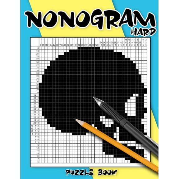 Nonogram Puzzle Book Hard: Hanjie Puzzle Books for Adults, Picross Book, Japanese Crossword, Gift for Brain Teaser Lover, (Paperback)