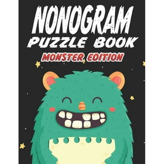 Nonogram Puzzle Book Monster Edition: 45 Multicolored Mosaic Logic Grid Puzzles For Adults and Kids