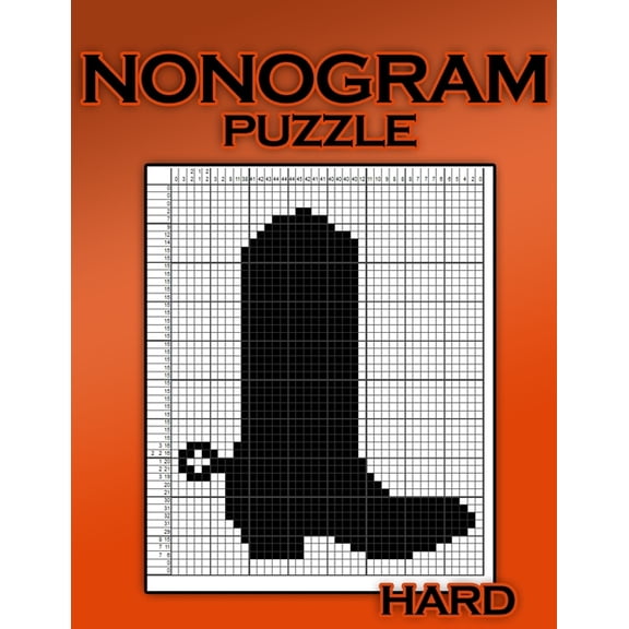 Nonogram Puzzle Hard: Hanjie Puzzle Books for Adults, Picross Book, Japanese Crossword, Gift for Brain Teaser Lovers, (Paperback)
