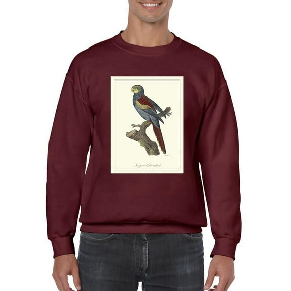 Nonpareil Parrakeet Sweatshirt Men -Sydenham Edwards Designs, Male x-Large