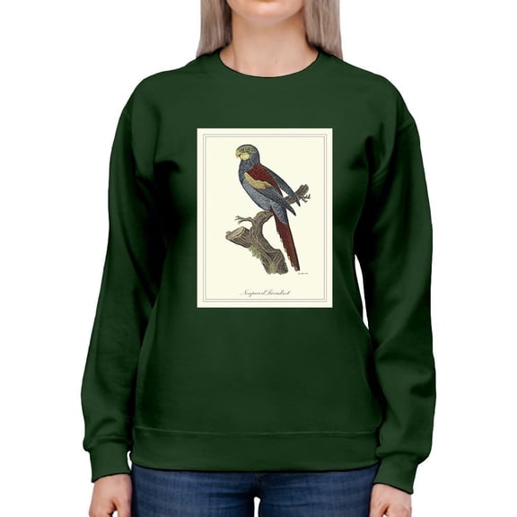 Nonpareil Parrakeet Sweatshirt Women -Sydenham Edwards Designs, Female 3X-Large