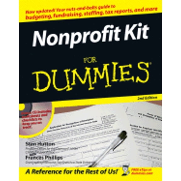 Pre-Owned Nonprofit Kit for Dummies [With CD-ROM] (Paperback) 0764599097 9780764599095