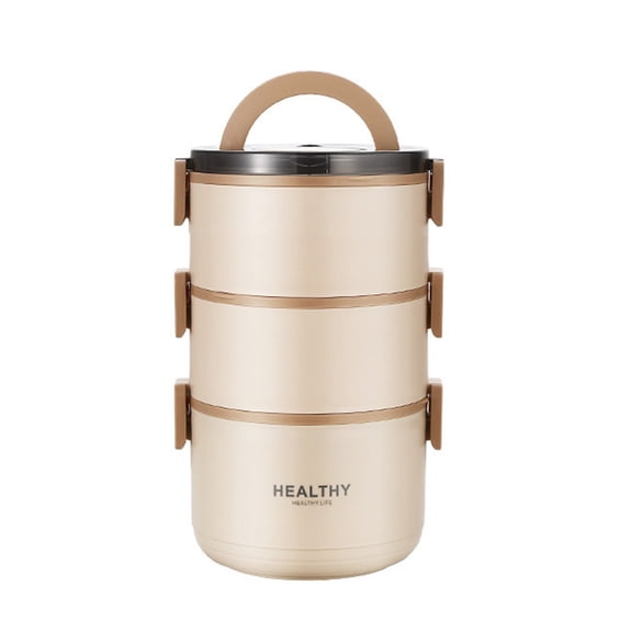 Nonrust Steel Stackable Meal Preps Container Heat Cold Retention Leak proof Lid Portable For Picnics Camping