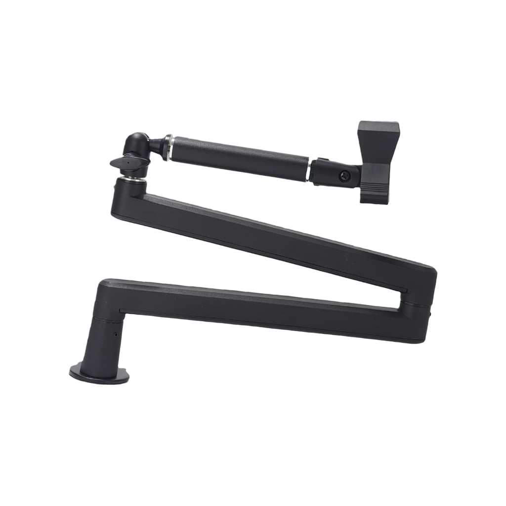 Nonslip Cantilever Boom Arm Mic Stand Clamp Bracket To Movement And Ensuring Equipment Black