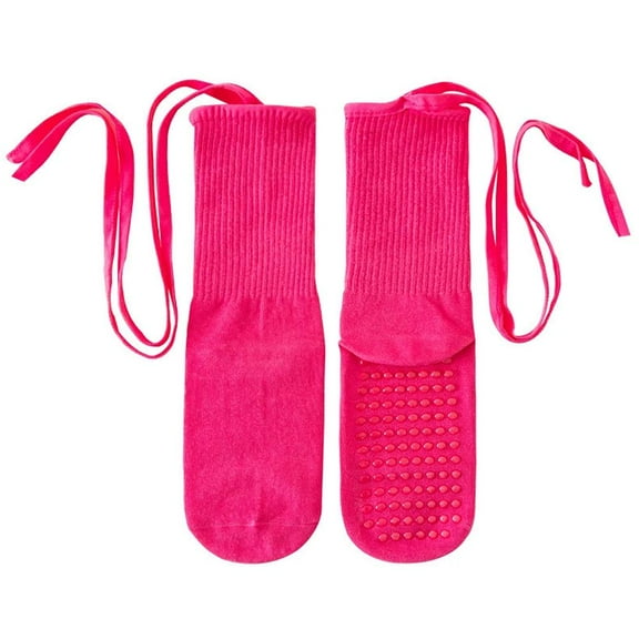 Nonslip Cross-strap Socks for Women Yoga Dance Sports Mid-Length Socks