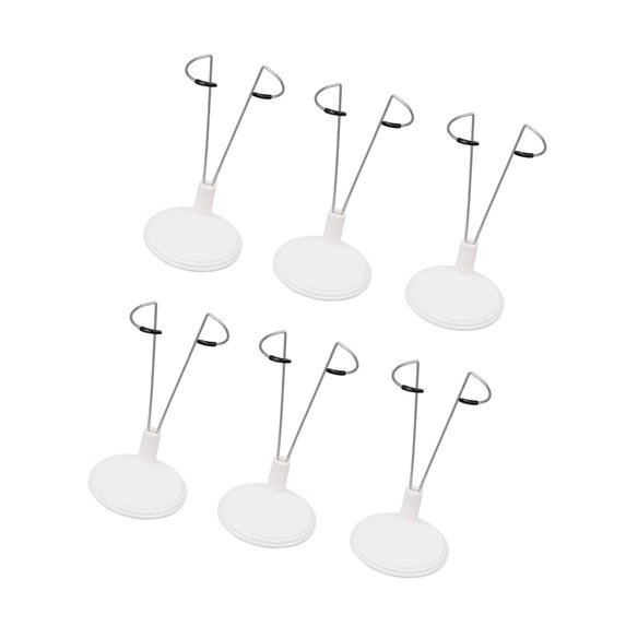 Functional Metal Stands For Collectible Dolls 6 Piece Set Generic Fit For Different Sizes Ensures Stable Display