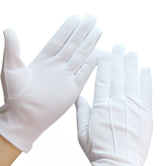 Nonslip Dotted Grip Gloves Parades Gloves Marchings Etiquette Gloves For Jewelry Inspection Formal Event Handwear