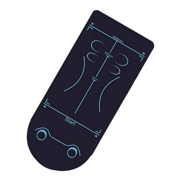 Nonslip Fitness Mat for Abdominal Wheel Workouts Wear Resistant Construction and Measurement Markings