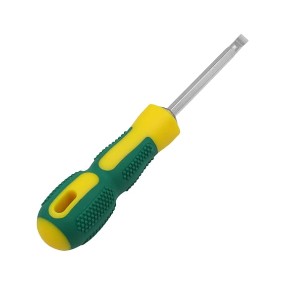 Nonslip Handle Screwdriver with Flat Head & Crosshead for Quick Screw Pickup in Homes and Professional Setting
