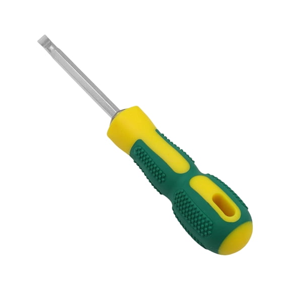 Nonslip Handle Screwdriver with Flat Head & Crosshead for Quick Screw Pickup in Homes and Professional Setting
