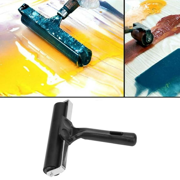 Nonslip Harmless Speedball Rubber Brayer, Firm Durable Painting Tool Stamping for Printing