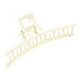 thumbnail image 1 of Nonslip Matte Curved Metal Hair Claw Clip for Women (Cream), 1 of 3