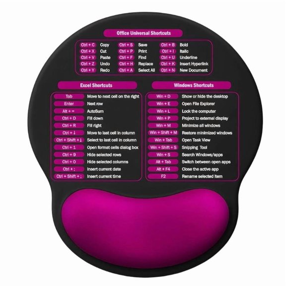 Nonslip Mouse Mat Desk Mousepad With Sponge Wrist Rest And Rubber Base Mouse Pad