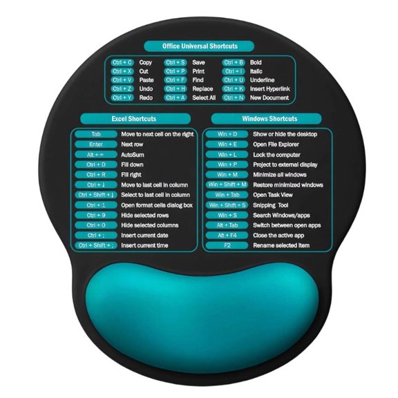 Nonslip Mouse Mat Desk Mousepad With Sponge Wrist Rest And Rubber Base Mouse Pad