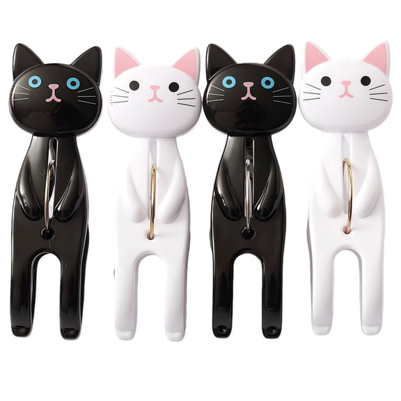 Nonslip Practical Clothes Pin Plastic Quilt Clip Beach Towel Clamps Portable Cats Shape Clothespins