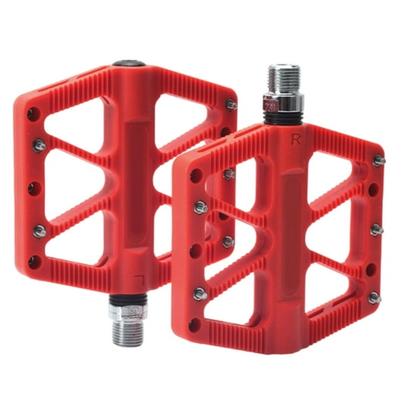 Nonslip Road Bicycles Pedals Nylon Fiber Pedals Mountain Bicycles Pedals Seal Bearings Wide Flat Cycling Pedals