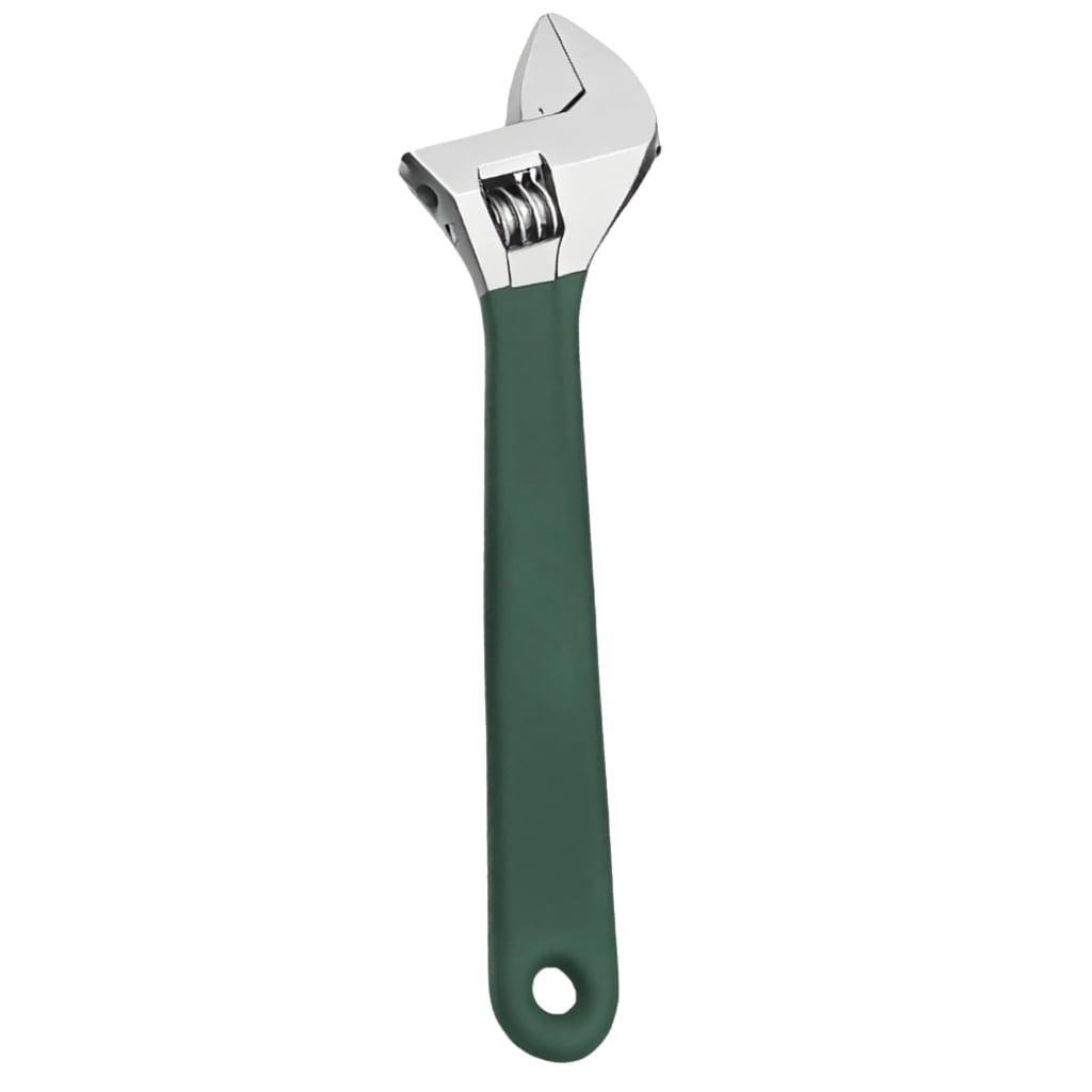Nonslip Rubber Coated Adjustable Wrench For Mechanical Work Maintenance Assembly