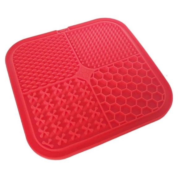Nonslip Silicone Licking Pad for Dogs Cats Textured Surfaces Food Grade