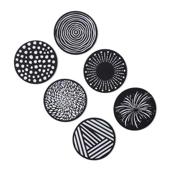 Nonslip Silicone Round Coasters Elegant Cup Pad Heat Resistant Cup Mat for Coffee Beverage Cup Pad for Everyday Use