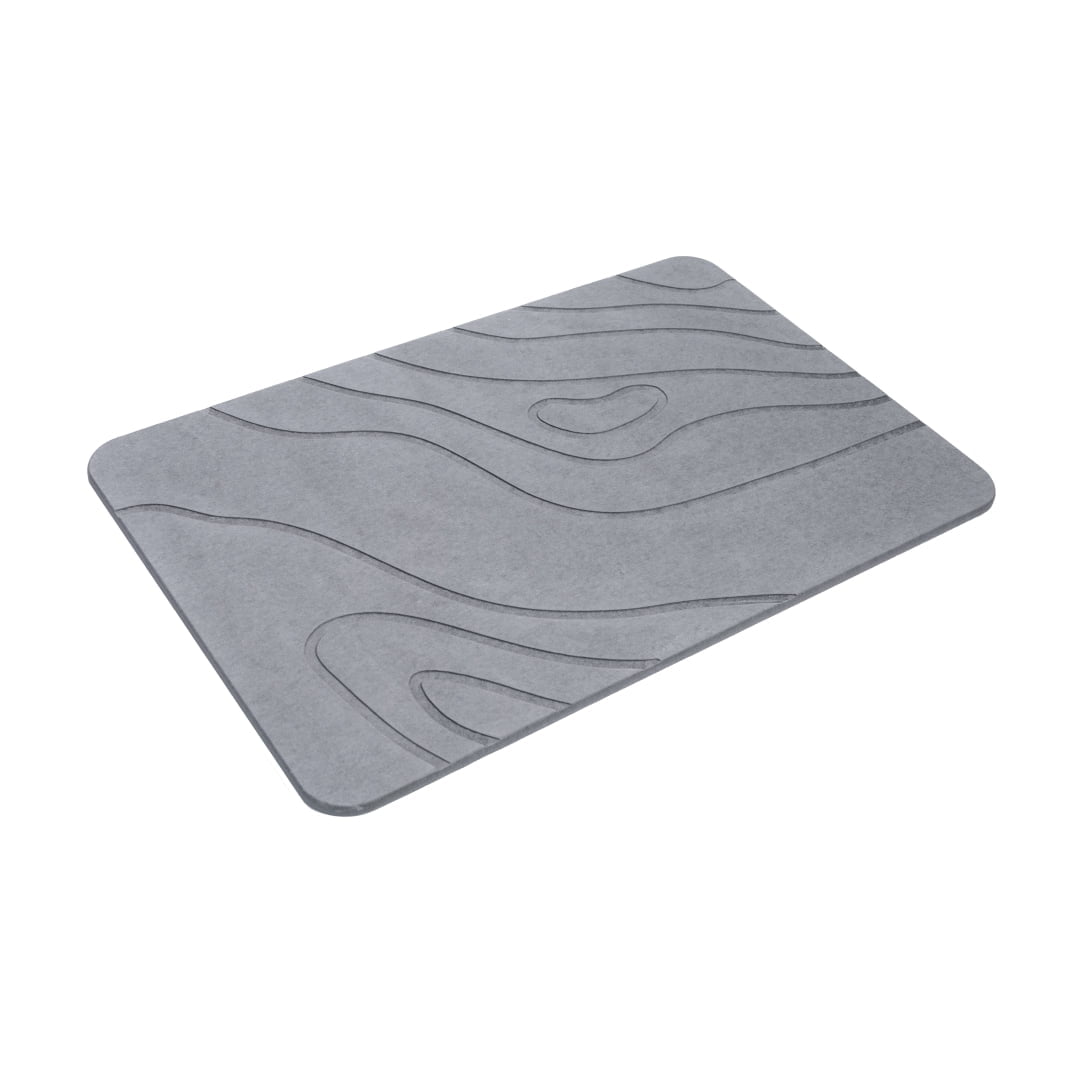 Nonslip Stone Bath Mat - Super Absorbent Diatomaceous Stone Bath Mats for Bathroom - Fast Drying Bathroom Mat Quick Dry Shower Rug