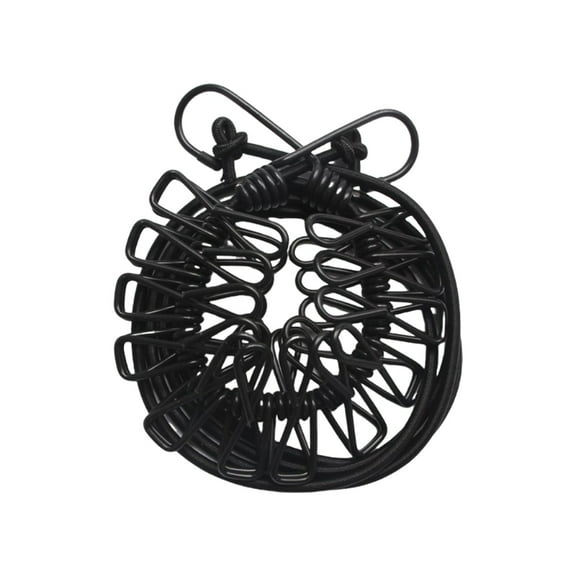 Nonslip Stretch Clothesline Hanging Laundry Drying Rope Retractable Travel Clothesline Portable Clothesline With 12 Clip