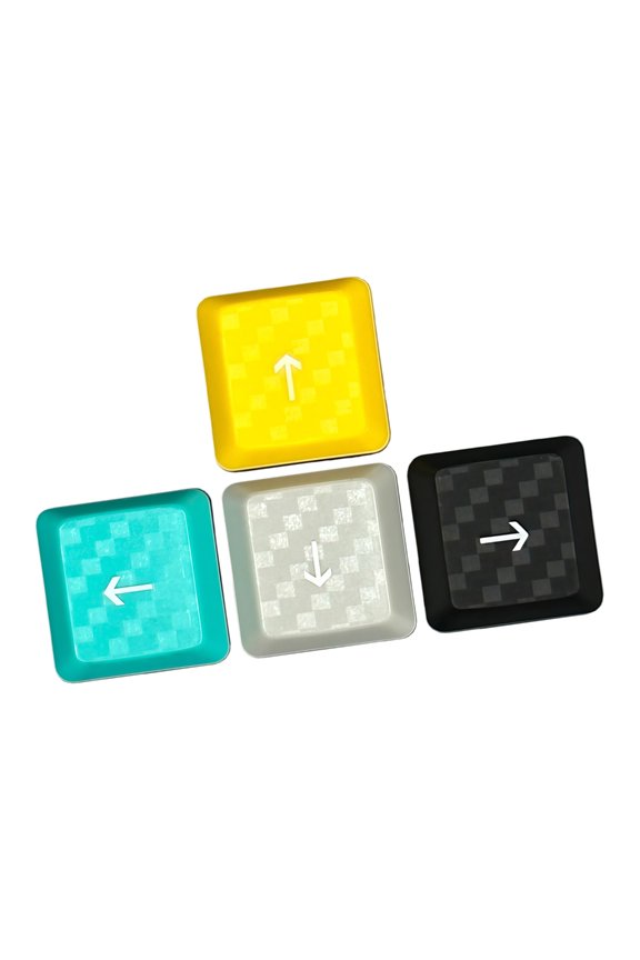 Nonslip Texture Translucents Cap 4Keys/Set WASD Arrows Backlit Tactiles Switches Keycaps for Gamers