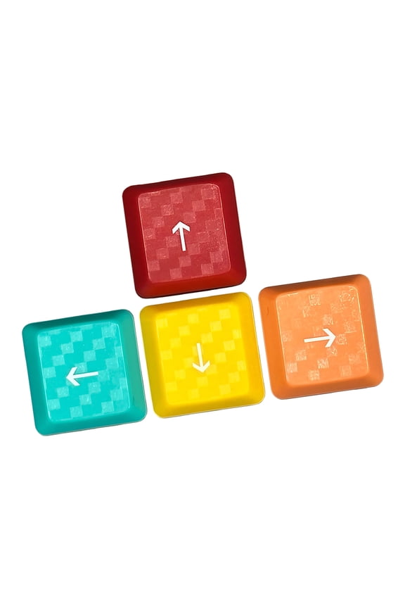 Nonslip Texture Translucents Key Cap 4Keys/Set WASD Arrows Backlit Tactiles Switches Keycaps for Gamers